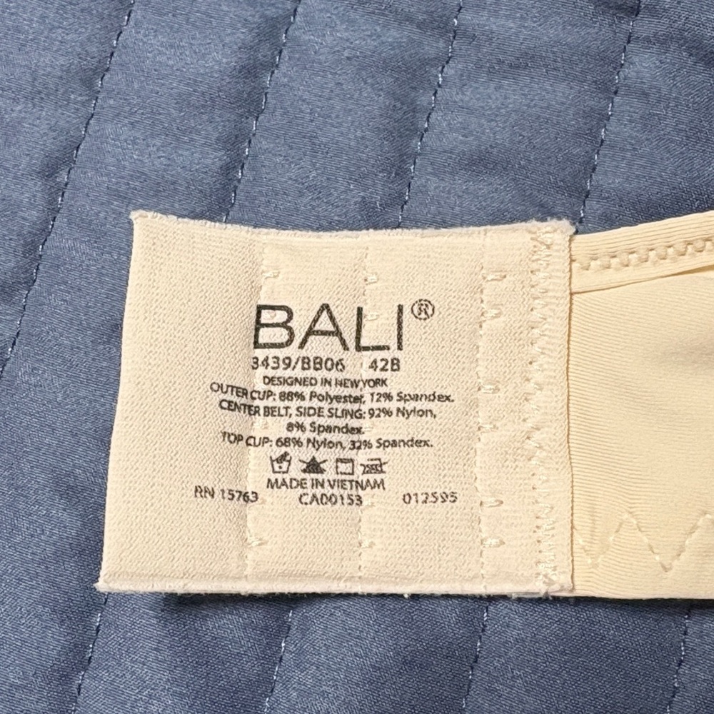 Bali 42B bra, nude, NWOT - Picture 5 of 9